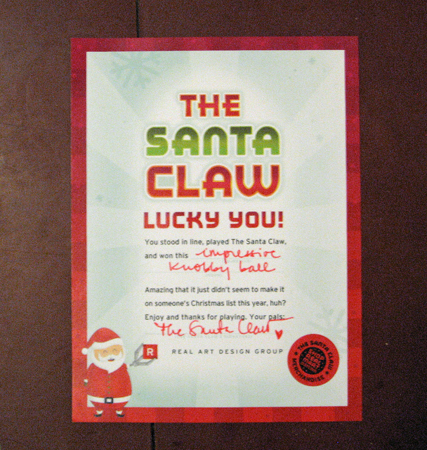 Santa Claw Card