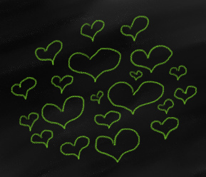 Thing-A-Day 2012 Day 21: Green Hearts